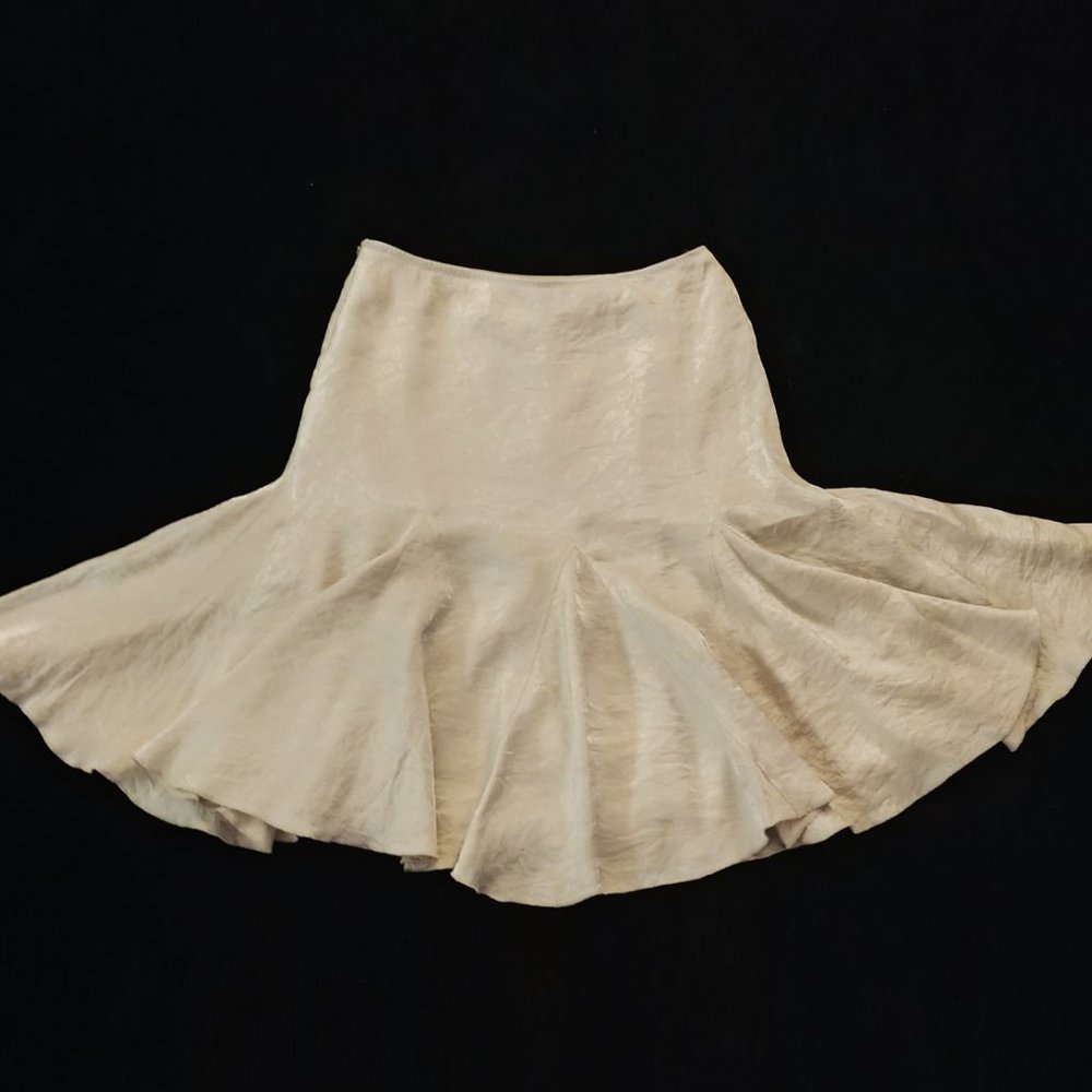 White House Black Market cream skirt - Picture 2 of 3
